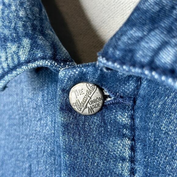 Moussy x iSKO Blue Future Face Denim Next Collab Medium Wash Jean Jacket - Picture 4 of 11